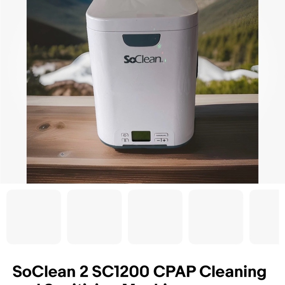 White CPAP Cleaner